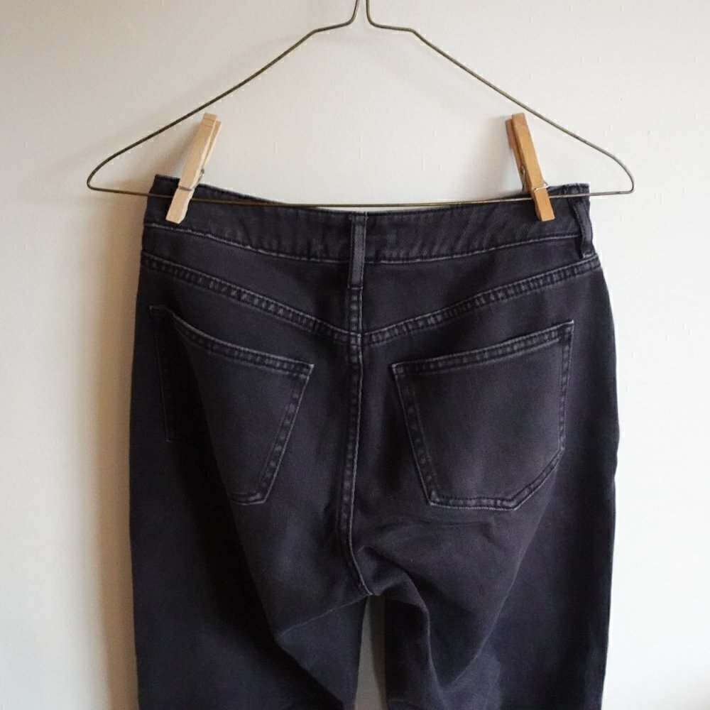 pacsun Mom Jean Straight Leg Faded Black Gray Women's 25 - Picture 9 of 12